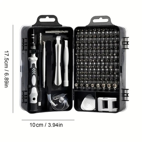 115Pcs Precision Screwdriver Set, Electronic Repair Tool Kit, Suitable for Iphone, Computers, Pc, Laptops, Mobile Phones, Mac, Tablets, Home Diy, Game Consoles, Glasses, Watches, Doorbells, Etc