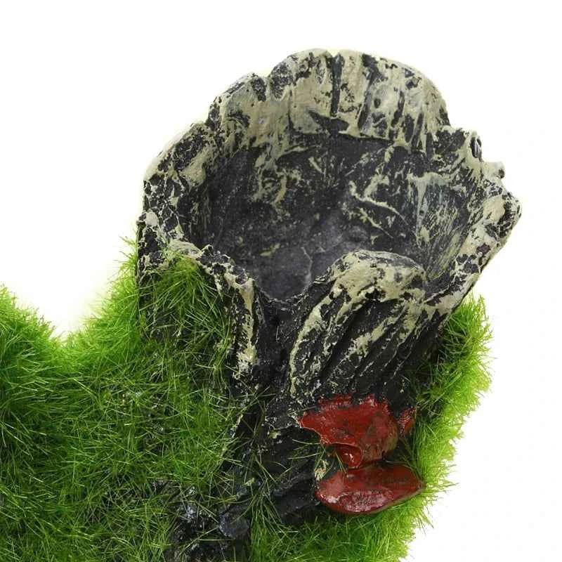 Resin Breeding Hiding Cave Simulation Shrimp Cave House Decorative Props Tree House Shelter Crafts Arts for Aquarium Landscaping