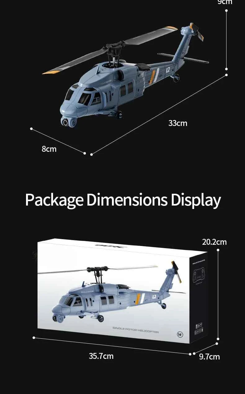 8K HD Camera RC Helicopter With LCD Screen Optical Flow Positioning One Key Takeoff WIFI FPV RC Airplane Single-Rotor Flybarless