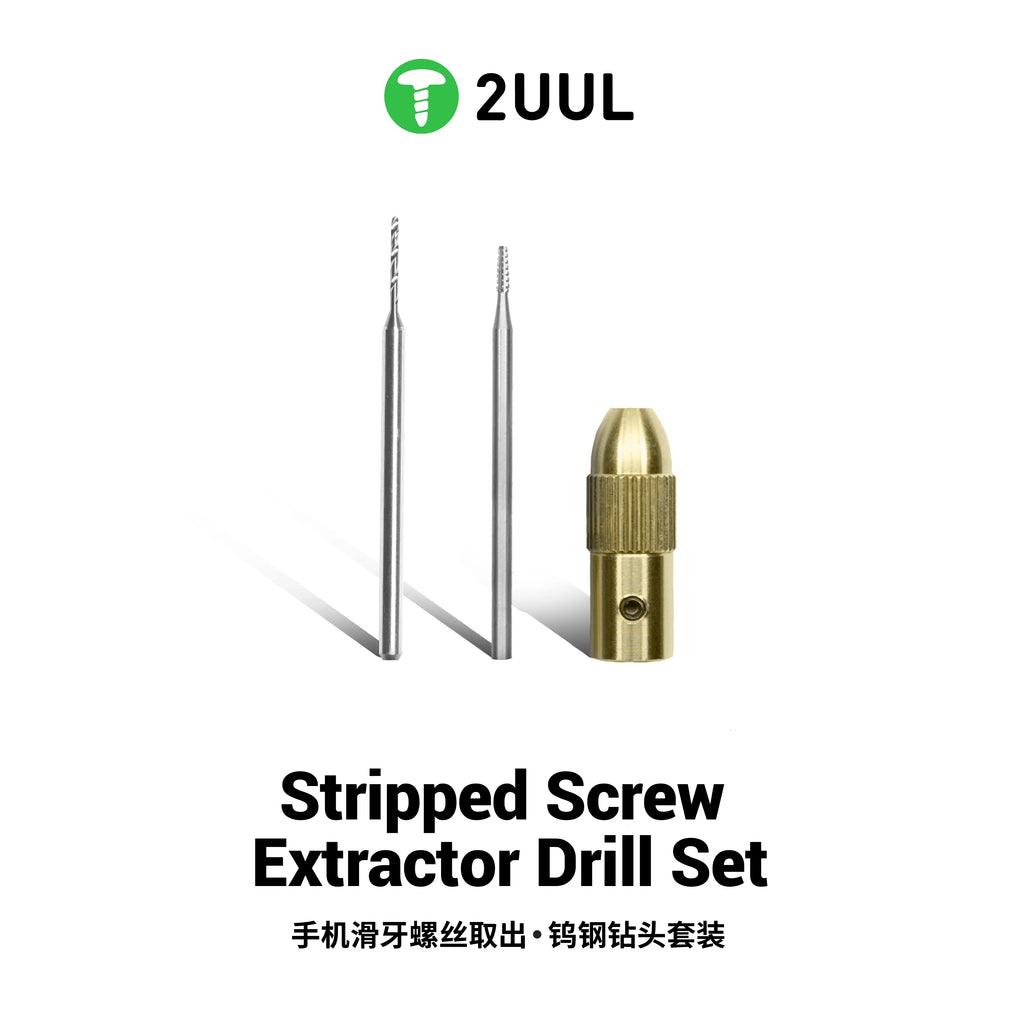 2UUL Stripped Screw Extractor Drill Set Carbide Mobile Phone Repair Tool Kit Easy Removal SD90