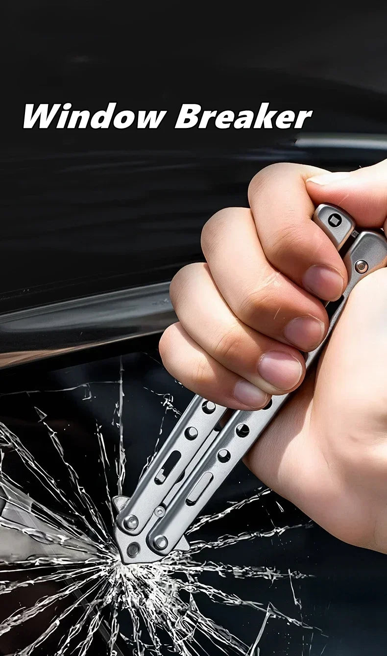 Stainless Steel Disassembly and Assembly Tools, Maintenance Pry Bar, Butterfly Training Knife, Spinning Knife, Practice Knife
