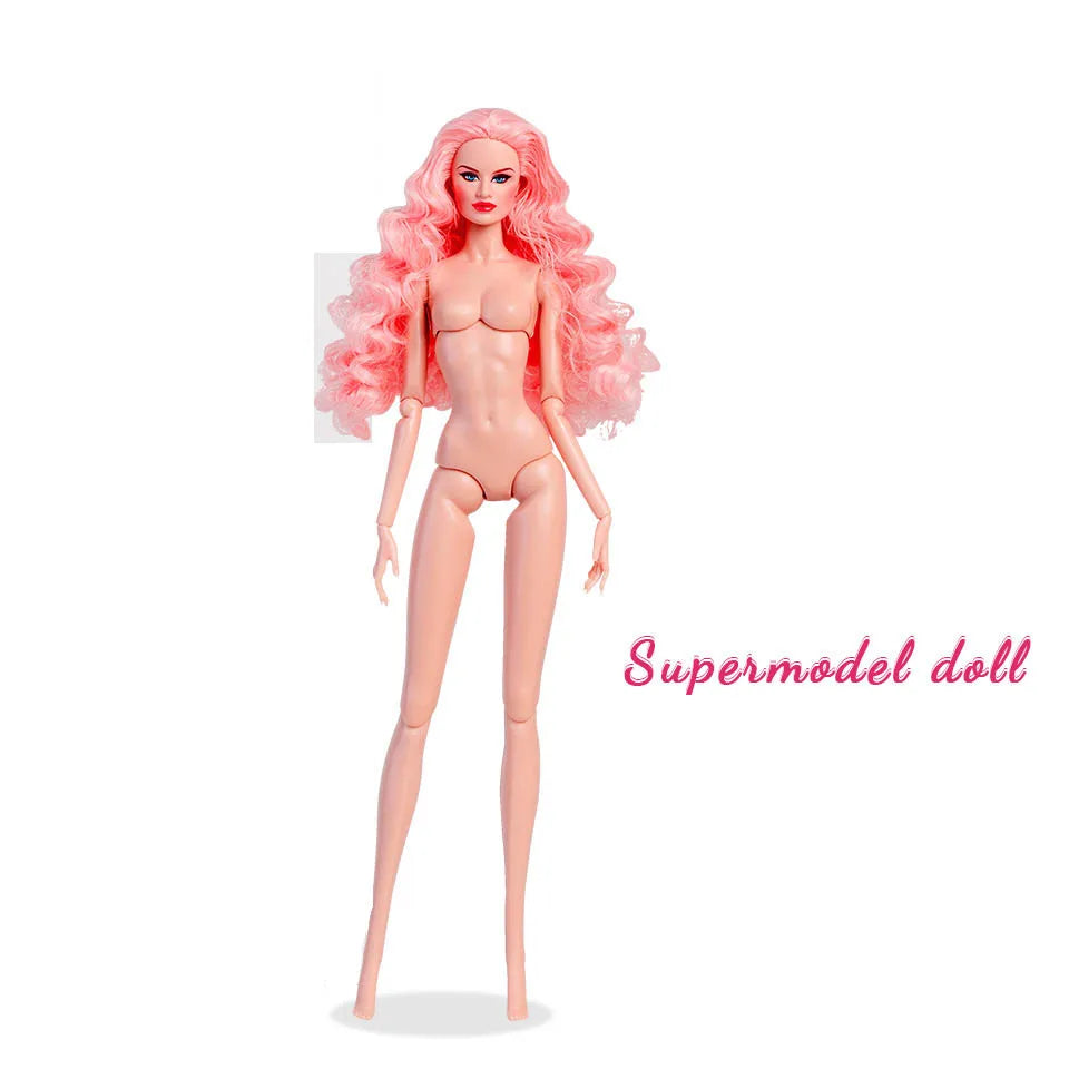32cm Fashion Star Supermodel Doll New Upgrade 1/6 Babi Exquisite Makeup Long Hair White Skin Joints Movable Daily Dress Up Toys