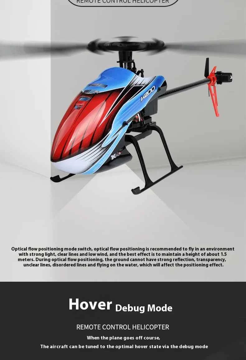 WLtoys RC Helicopters K200 2.4Ghz 4CH 6-Aixs Gyroscope Fixed Height Single Blade Propellor Gyro Mini RC Toys For Kids Gift