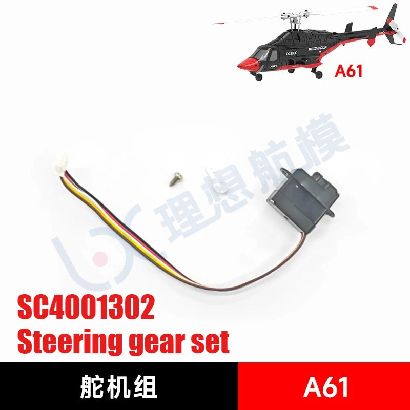 RC ERA A61 RC Helicopter Simulation Original Spare Parts Complete Set Chassis Main Frame Remote Control Blade Receiver Motor