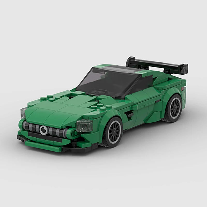 MOC Car Speed RX7 AE86 Chiron R8 Creative Racing Vehicle Model Building Block Super Race brick City Rally Sport Toy Technical