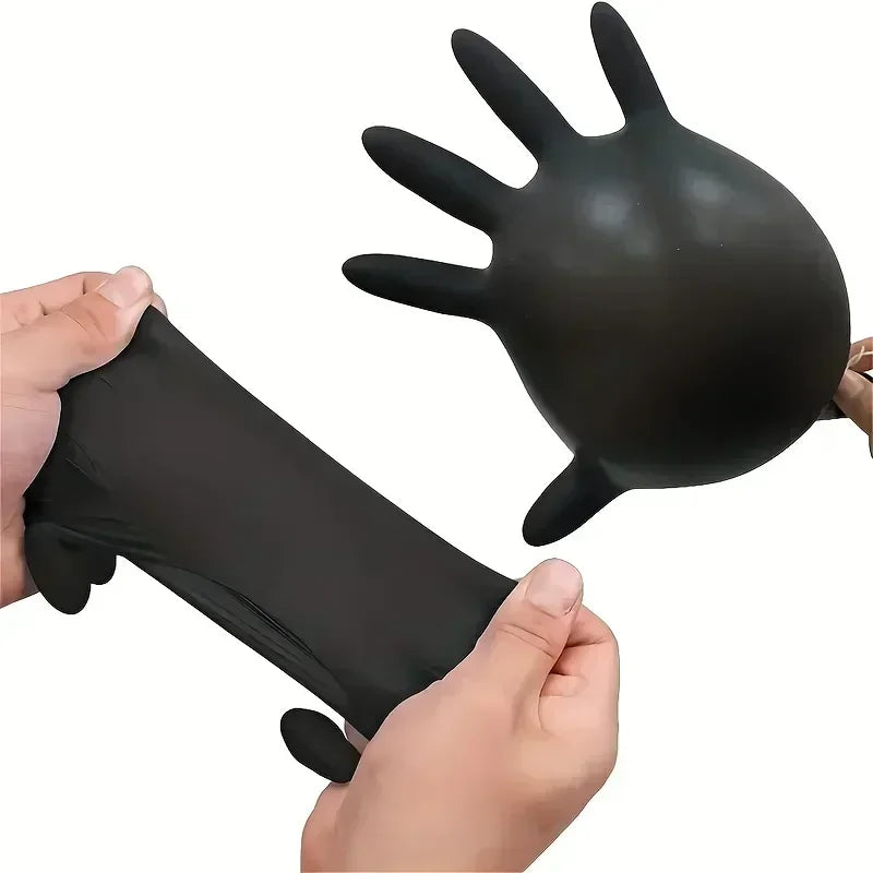 Disposable Nitrile Black Gloves Washing Xl Tableware Latex Free PVC Gloves Housework Car Industry Gardening Pet Cooking Tools