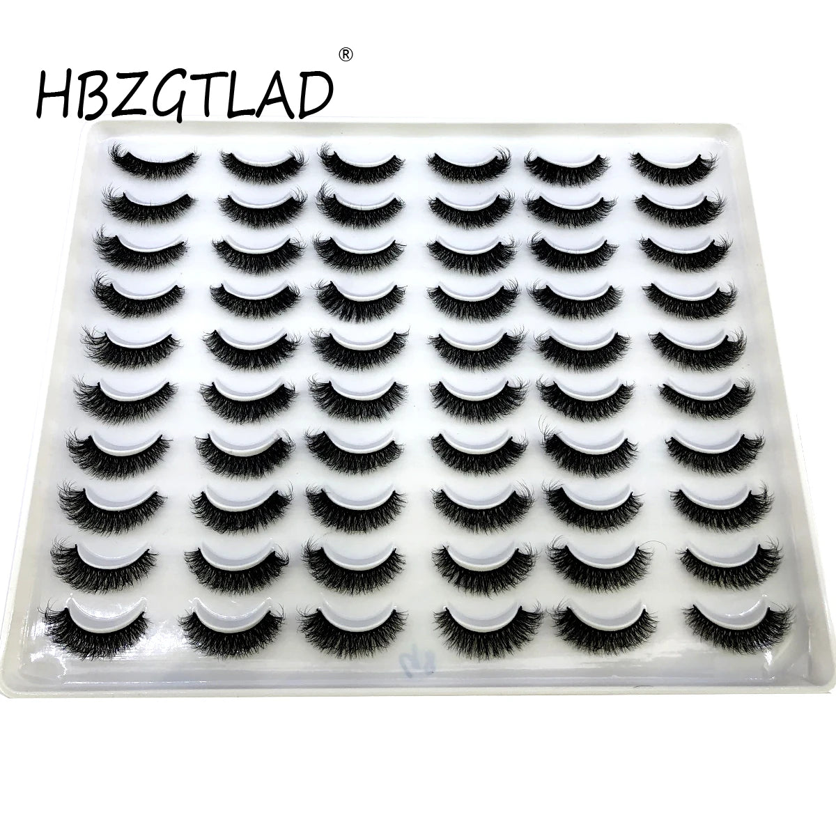 HBZGTLAD 30/40 pairs of natural long 3D artificial mink false eyelashes false eyelashes makeup set mink eyelashes extended eyela