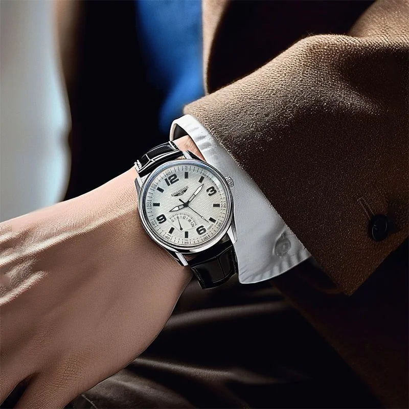 Top Brand Man Wristwatch 2025 New Luxury Business Waterproof Men Watch For Men Quartz Clock Leather Men's Watches reloj Handsome