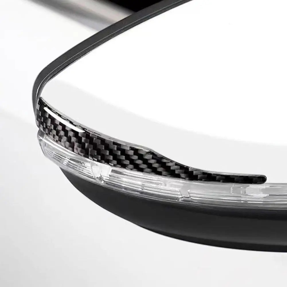 2pcs Spiegelrand Bescherming Auto Crash Strips Bescherm Lichtgewicht Textuur Anti Kras Sticker Auto Kras Bescherming Auto Onderd