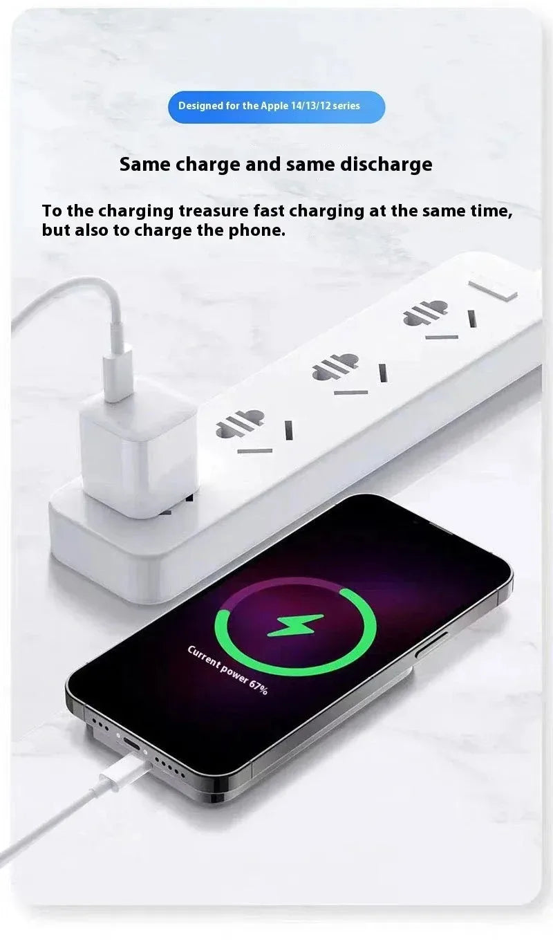 Lenovo Magnetic Power Bank 20000mAh Magnetic Wireless Phone Charger External Battery PowerBanks Fast Charging For iPhone 17