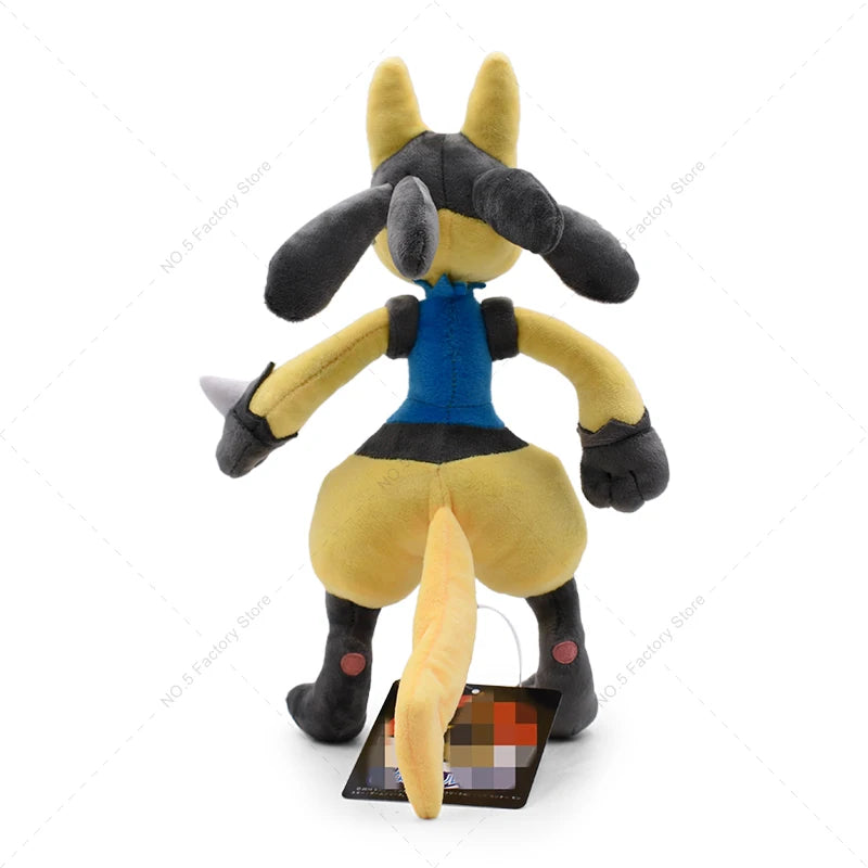 16-31cm Pokemon Standing Lucario Shiny Plush Doll Cute Mega Riolu Animal Stuffed Quality Peluche Toy Children Halloween Gifts