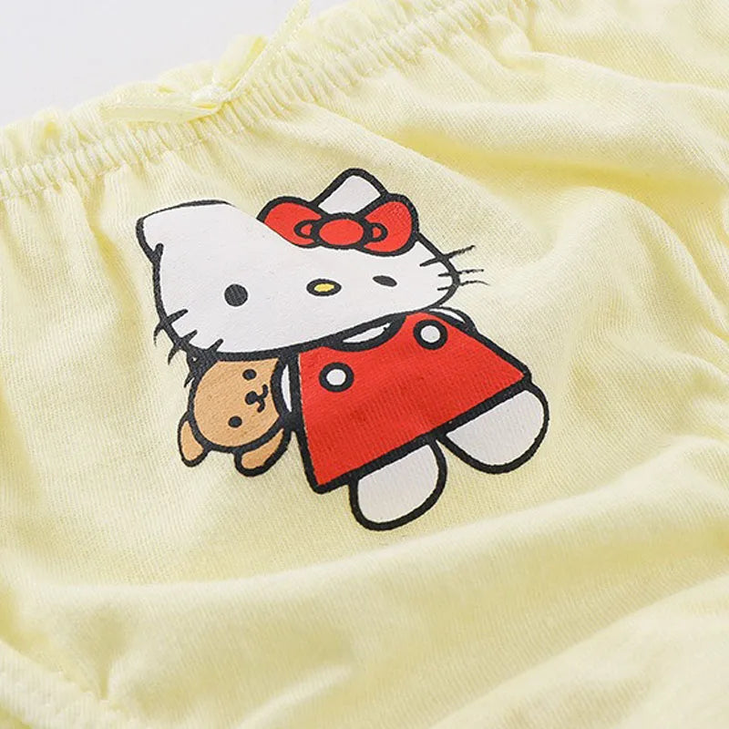 5 Pcs/Lot Children's Underpants For Girls Cute Cat HelloKitty Cartoon Girls Panties Cotton Baby Kids Underwear Breathable Briefs