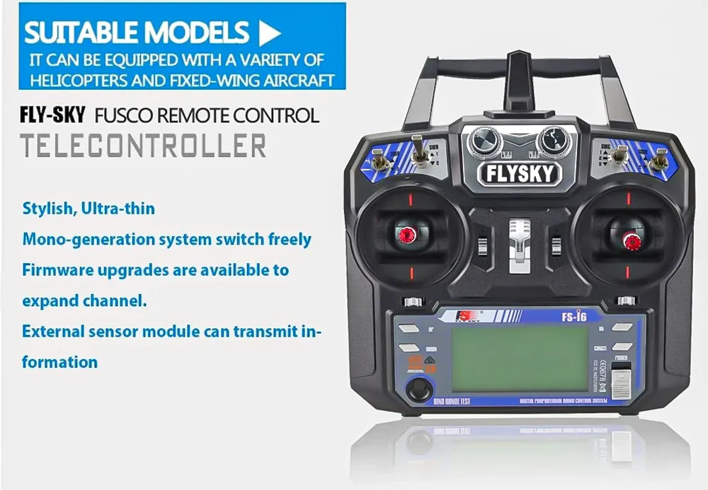 Flysky FS-i6 FS I6 2.4G 6ch RC Transmitter Controller FS-iA6 / FS-iA6B Receiver For RC Helicopter Plane Quadcopter Glider