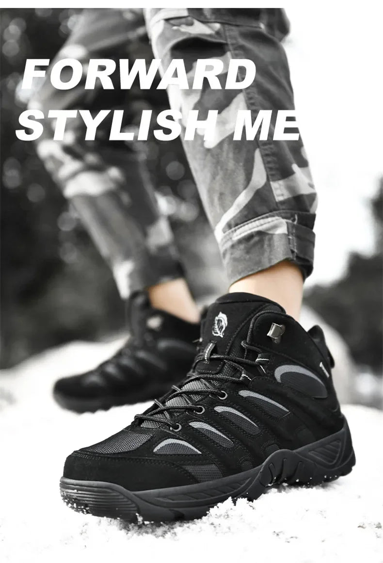 New Men's Boots Fashion Outdoor Boots Breathable Hiking Boots Autumn Shoes Sneakers lightweight Non-slip Men Desert Ankle Boots
