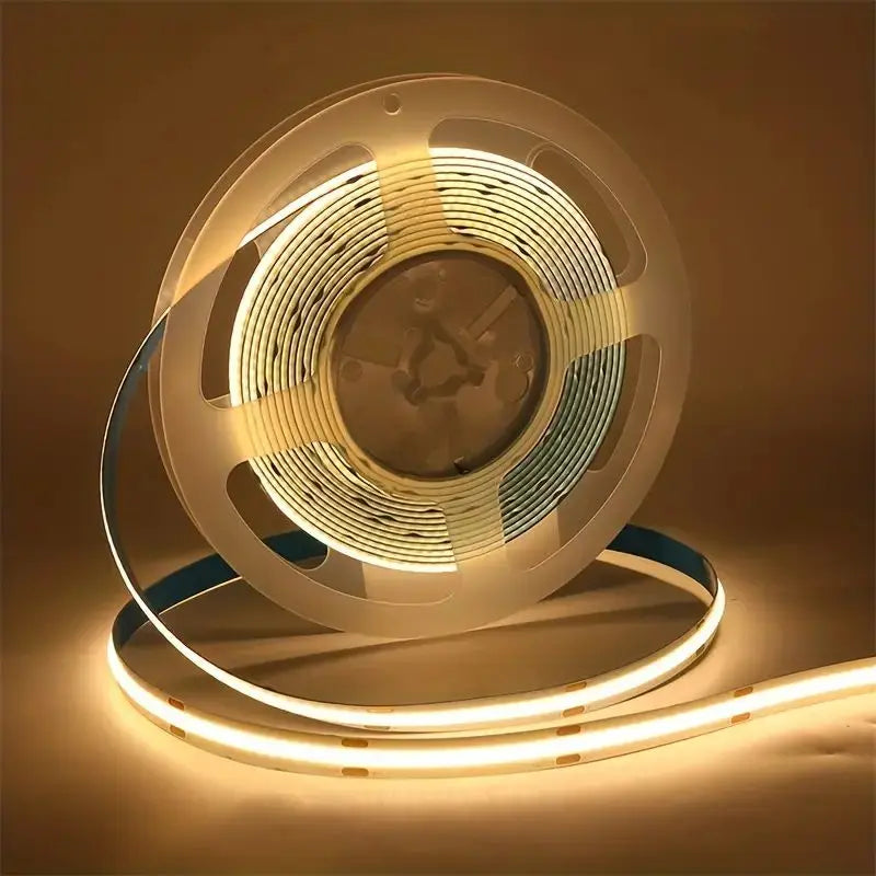 COB LED Strip Lights 5V High Density Linear Lighting Press Switch LED Tape Ribbon Flexible RA90 For Living Room Cabinet Decor