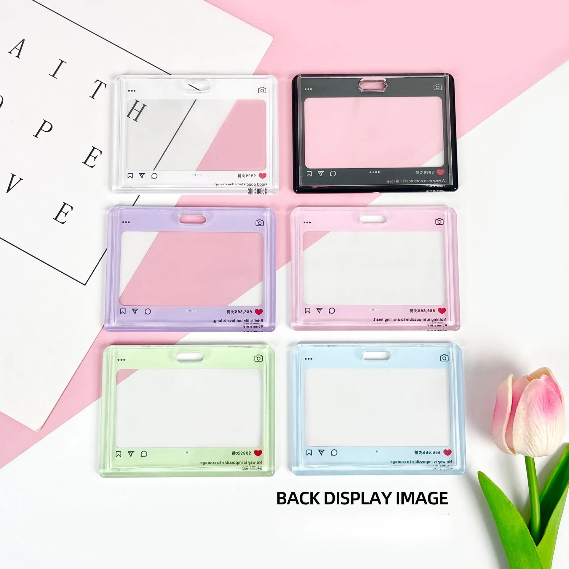 Cute dialog box transparent card cover student cartoon slider card pack game card ID card set pendant anti-lost