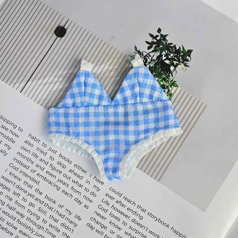 Swimsuit Beach Diving Surfboard for 15/17cm Labubu Glasses Swimming Circle for Labubu V1/V2/V3 Doll Clothes Outfit Accessories