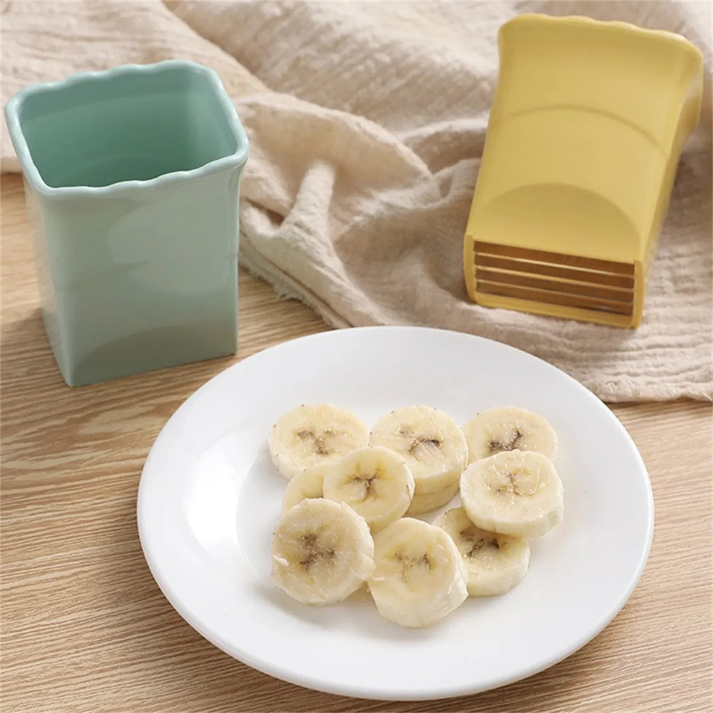 Stainless Steel Fruit Slicer, Egg & Strawberry Cutter, Banana & Vegetable Cutter, Kitchen Fruit Slicing Tool