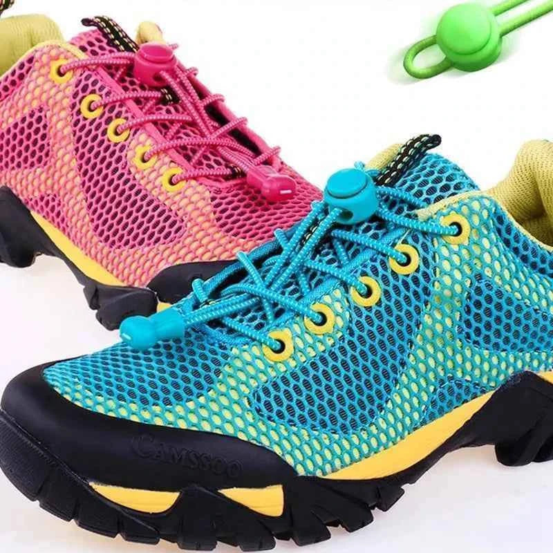 1Pair No Tie Shoe laces Quick Locks Shoelaces Without ties Elastic Laces Sneakers Kids Adult Boot Shoelace for Shoes