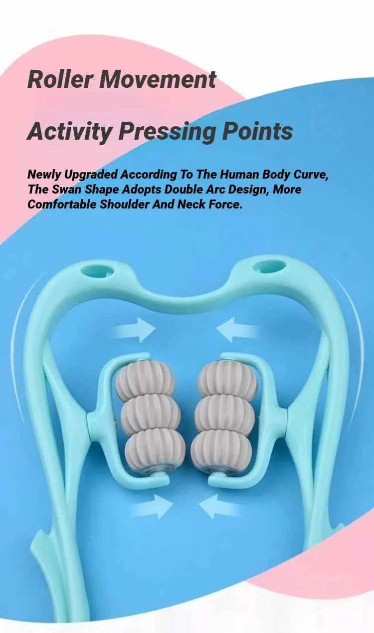 Cervical Vertebra Shoulder And Neck Massage Home Manual Massager Hand-Held Clamping Device Kneading Relaxation Artifact