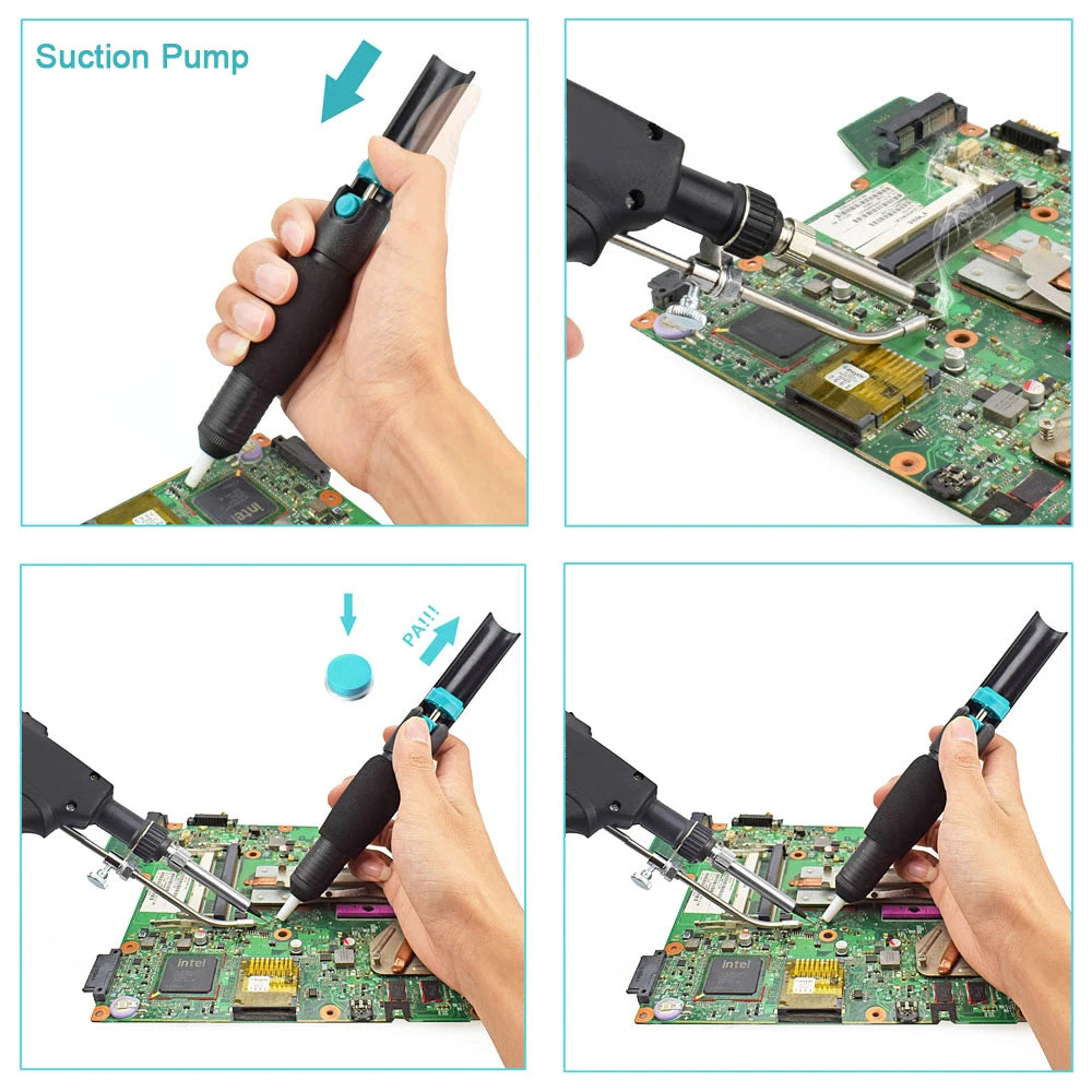 NEWACALOX Soldering Iron Kit Industrial Automatic Solder Feeding with Temp Adjust, 60W Soldering Gun with 50g Soldering Wires