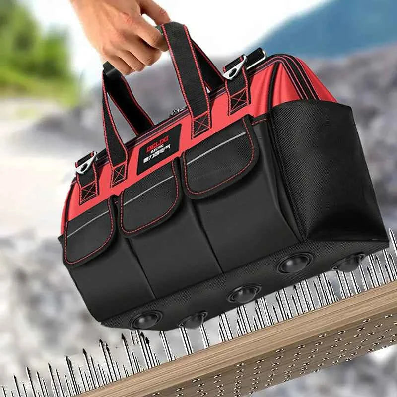 DELIXI ELECTRIC Tool Bag,Multifunctional Waterproof Storage Bags,Suitable for Electricians,Carpenters,Car Mechanics,Homeowners