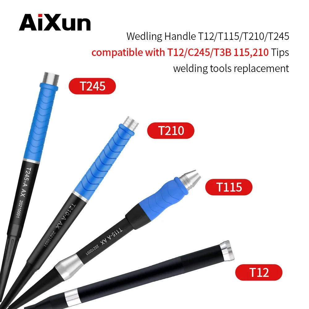 Aixun T245 210 115 T12 Soldering Station Handle For I2C SuGon Tuoer C210 C115 C210 Universal Handle Tools Assembly Tools