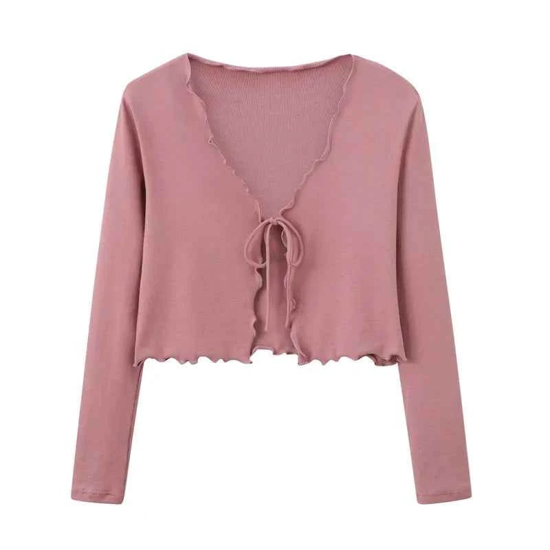 AS 2024 summer woman clothes lettuce cardigan + dress Ruffle Maxi Set nature fiber brand ribbing fabric(ship out in 1 day)