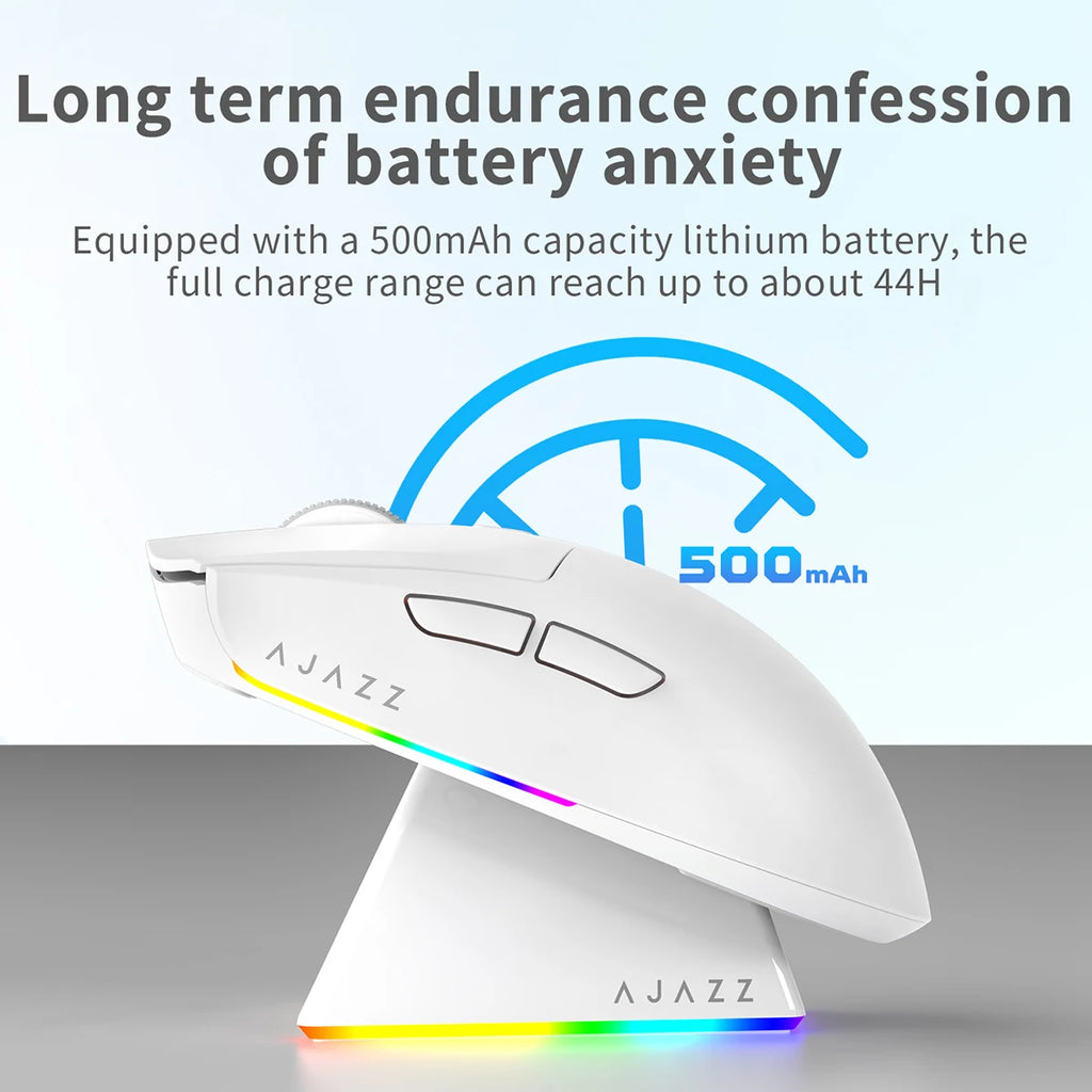 AJAZZ AJ139 V2 MC PAW3311 Wireless Gaming Mouse RGB Magnetic Charging Dock Macro Mice Bluetooth 12000-24000DPI for PC Gamer