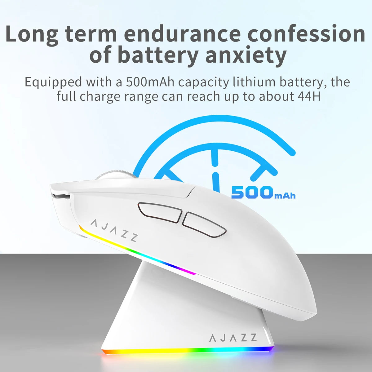 AJAZZ AJ139 V2 MC PAW3311 Wireless Gaming Mouse RGB Magnetic Charging Dock Macro Mice Bluetooth 12000-24000DPI for PC Gamer