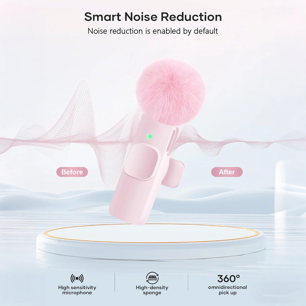Type-C Port Professional Wireless Lavalier Microphone for Smartphones, Computers, Tablets, Plug and Play