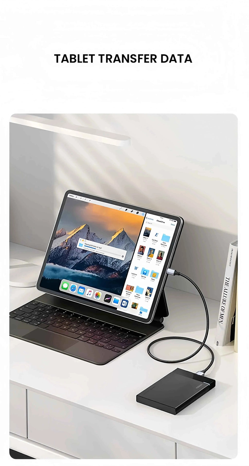 USB C to Micro B Cable 3.0(5Gbps),Type C Male to Micro B Female,for External Hard Drive/SSD (Toshiba,WD,Seagate),MacBook,Laptop