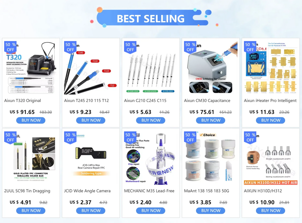 Aixun T245 210 115 T12 Soldering Station Handle For I2C SuGon Tuoer C210 C115 C210 Universal Handle Tools Assembly Tools