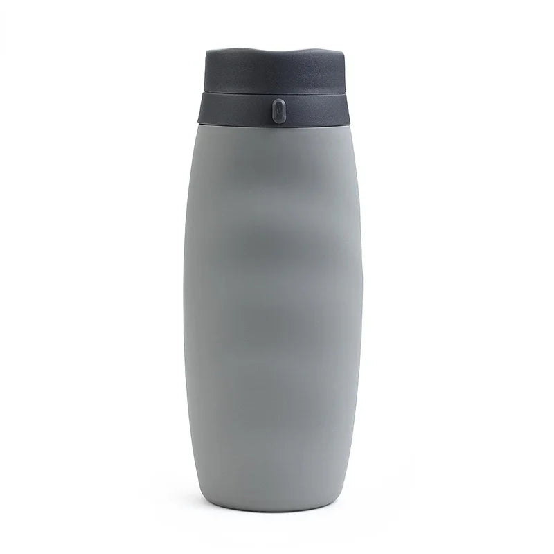 600ml Foldable Water Bottles Soft Flask Sports Drinking Water Bag Collapsible Portable Outdoor Running Camping Travel BPA Free