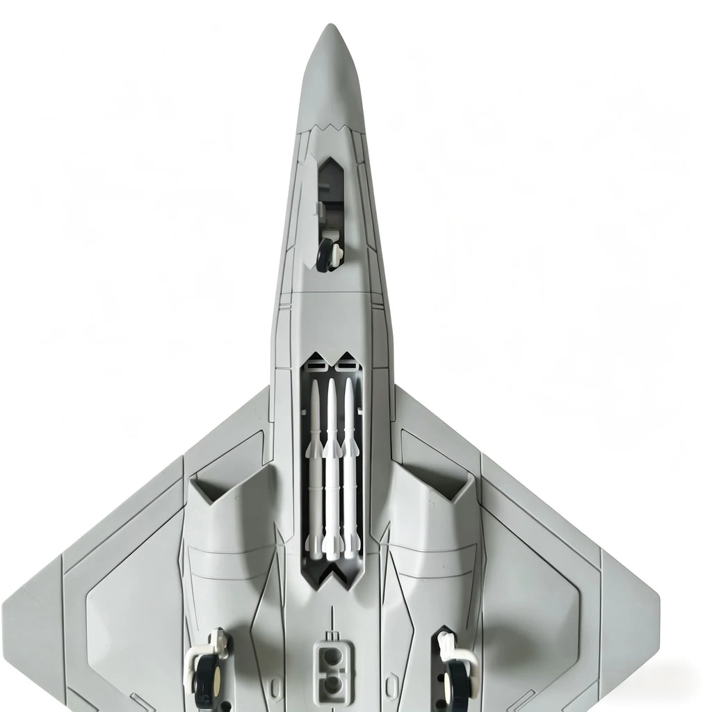 1/72 Scale YF-23 Black Widow II Fighter Jet Model, Plastic Snap Fit Kit No Glue Required, Diecast Military Aircraft Replica Coll