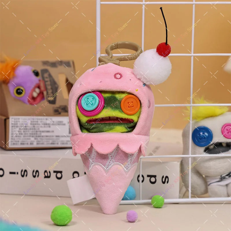 Original Fuggler Plush Keychain Ugly Monster Screech Munch Rabid Rabbit Wide Eyed Weirdo Annoyed Alien Stuffed Peluche Toys