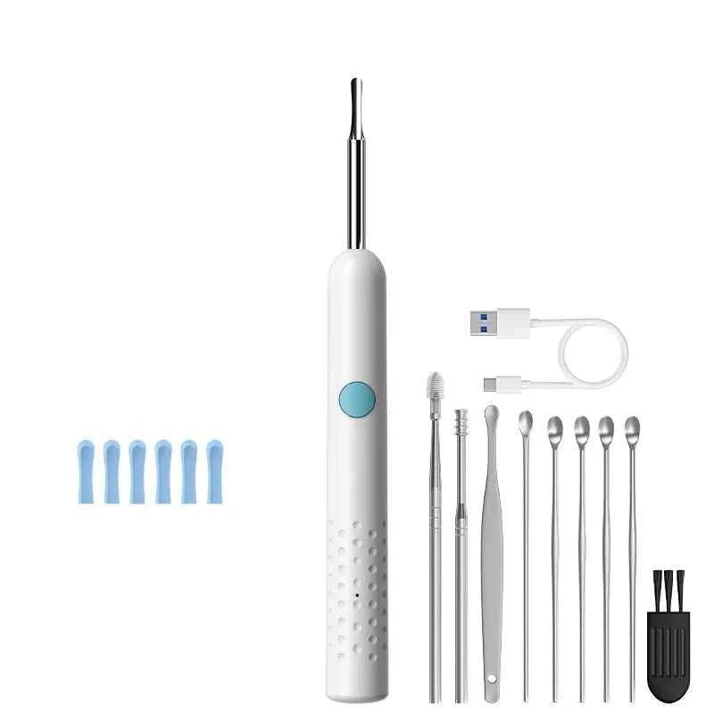 WiFi Visual Ear Scope 4.2mm 1080P Camera with Ear Spoon Base for iOS/Android Ear Cleaning Otoscope Endoscope Camera for Health