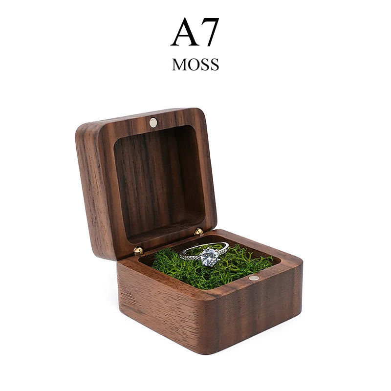 Wood Jewelry Box Wedding Ring Box Earring Rings Box Jewelry Organizer Box Luxury Jewelry Gift Packaging Box Bracelet Package