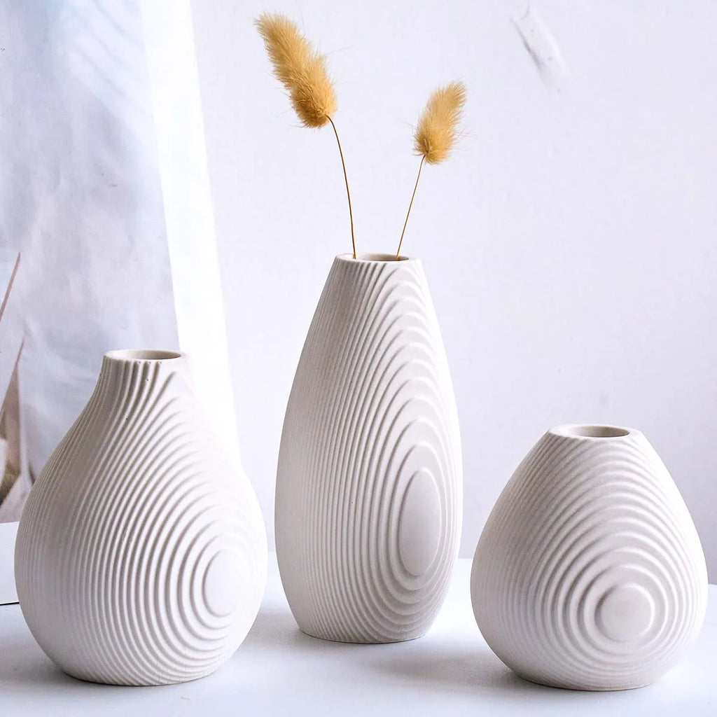Nordic Ripples Vase Silicone Mold DIY Home Decor Ornaments Crafts Making Plaster Resin Flowerpot Casting Molds Home Decor