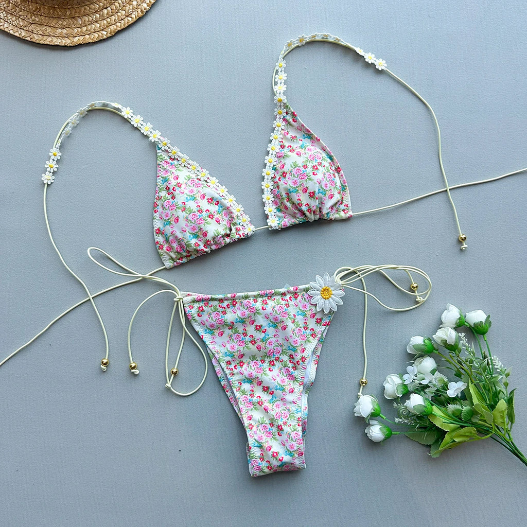High Waist Bikinis 2025 Sexy Women Swimsuit Swimwear Female Bikini Set Bandeau Biquini Bathing Suit Swimming Suits Beachwear