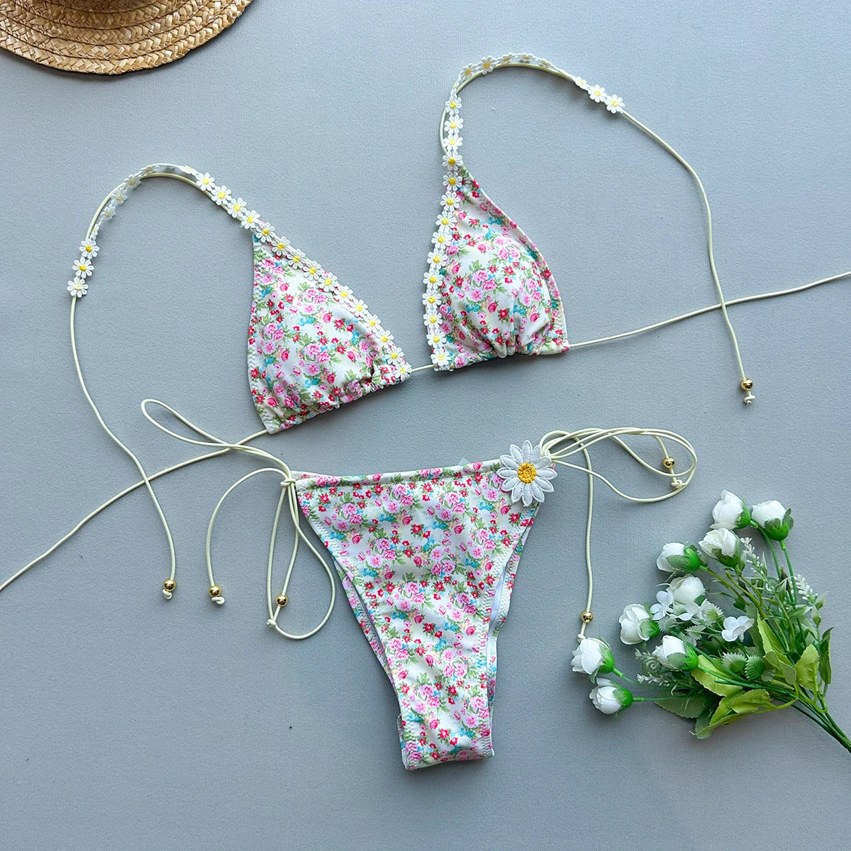 High Waist Bikinis 2025 Sexy Women Swimsuit Swimwear Female Bikini Set Bandeau Biquini Bathing Suit Swimming Suits Beachwear
