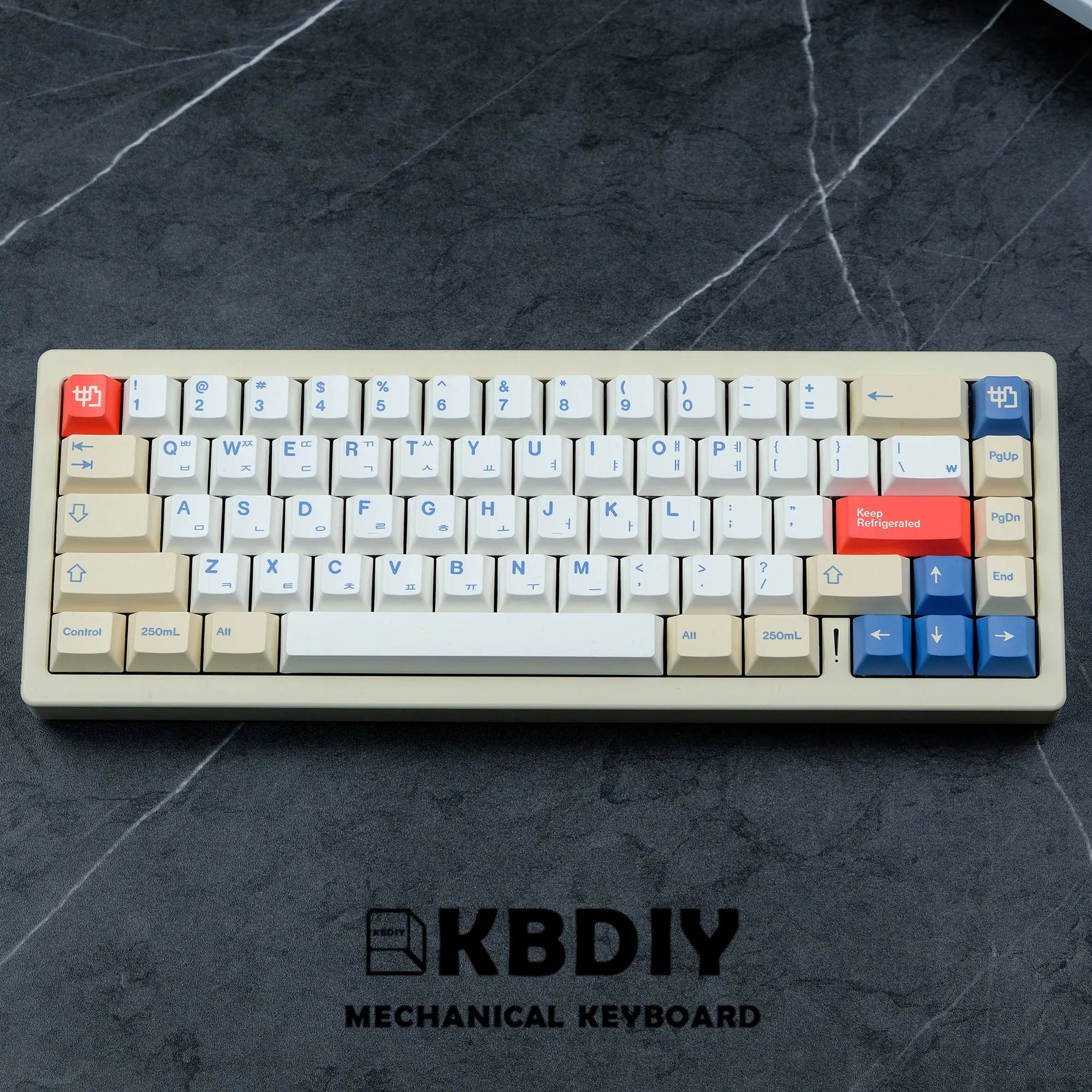 KBDiy 135 Keys/Set GMK Soymilk PBT Keycaps Cherry Profile MX Switch Korean Keycap for Mechanical Gaming Keyboard Custom Key Caps