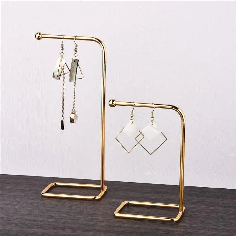 High Quality Jewelry Organizer Shelf Metal Earring Storage Rack DIY Jewelry Organizer Holder Pendants Necklace Display Stand