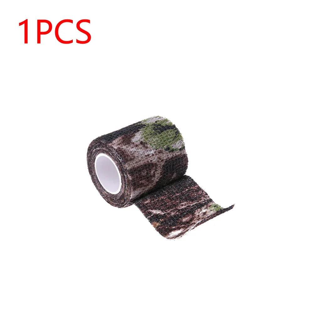 Camouflage Invisible Tape Camo Form Self Cling Camo Hunting Rifle Fabric Tape Wrap Camouflage Tape Outdoor Camping Accessories