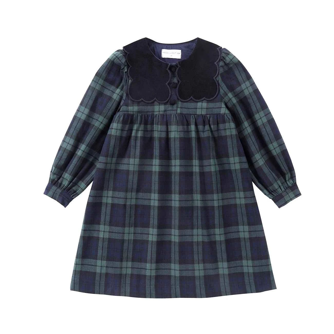 AS Navy Collection AW25 Girls Plaid Dress Two Color Patchwork Sweater Baby Romper Boys Blazer Pants Family Matching Clothing