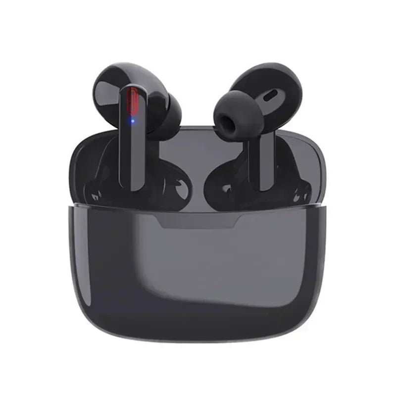 black Color TWS Wireless Bluetooth Earbuds – Touch Control, Mic
