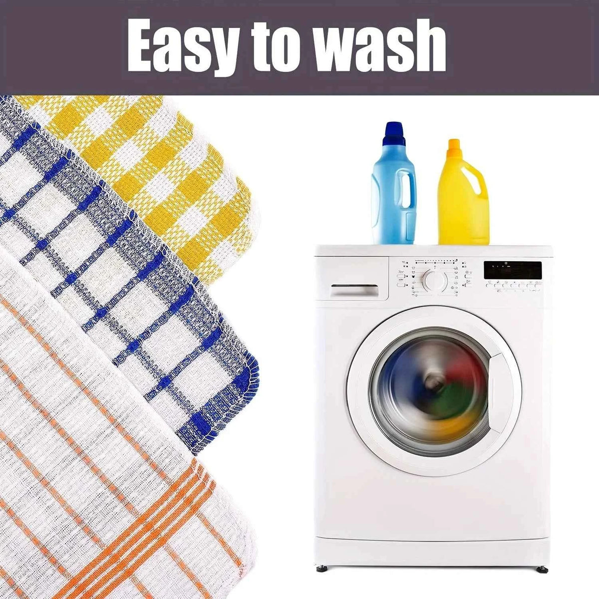 Plaid Microfiber Kitchen Towels – Absorbent Dish Cloths