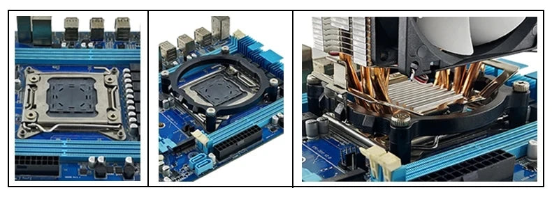 CPU Efficient Cooler Fan 90mm 4pin/PWM PC Tower Type Radiator 2/4/6 Heat Pipe Install LGA2011 X79 X99 115x 1200 1700 AMD AM3 AM4
