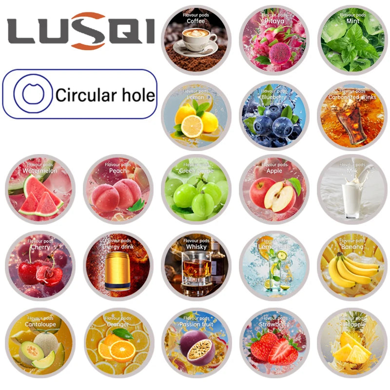LUSQI 1/3pcs Flavor Pods For Sports Water Bottle Tritan Cup Flavor Rings Suitable Indoor Outdoor Sports Fitness