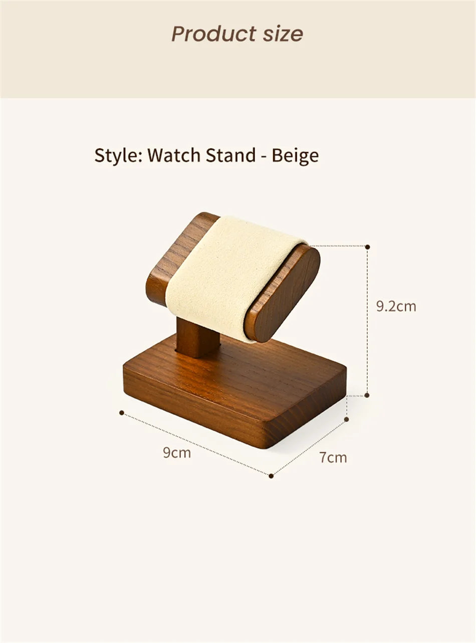 Oirlv Wooden Jewelry Organizer Bracelet Watch Display Stand Jewelry Storage Holder Watch Rack Watch Display Props For Showcase